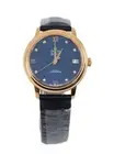 Omega DeVille Prestige Diamond 18K Rose Gold Watch 424.53.33.20.53.001