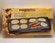 Presto 07030 1500 Watt Cool Touch Electric Griddle With Nonstick Surface - NEW