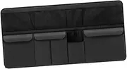 SiaBiced Portable Storage Solution for Car Trunk with Multi Compartment Backseat Organizer, Black