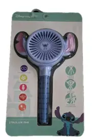 Disney Baby STITCH Stroller Fan. Rechargeable/USB. Multiple Speeds.