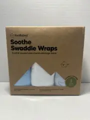 Organic Baby Swaddle Sleep Sacks 3 Pack - Newborn One Size, Abc Land Cloud