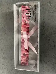 PINK camouflage WEDDING band GARTER Hortense B. Hewitt!