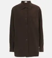 [The Row] The Row Nesson cotton shirt AU 6 brown