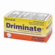 Major Pharmaceuticals Driminate,50 mg ,100 Tabs (Pack of 2)