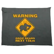 Warning Drop Bears - Funny Novelty Sports Microfiber Towel Gift Gifts