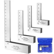 4PCS Machinist Square 2, 3, 4 and 6 inch Squares Combinations, 90-Degree Righ...