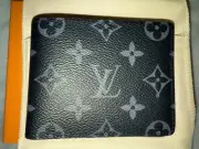 Black Slender Wallet (Louis Vuitton) Monogram Eclipse
