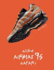 Nike Air Max 95 What the Safari Orange Grey Black 1 Atmos OG DLX Men's 9 Shoes