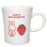 在飛比找樂天市場購物網優惠-小禮堂 米飛兔 陶瓷馬克杯 270ml (紅白草莓款)