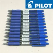 12 x PILOT Super Grip Retractable Ballpoint Pen Blue 1.0mm Medium BPGP-10R