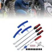 11" Steel Tire Spoon Tool Set Tire Tool Rim Protector Valve Tool Bike Tire Lever