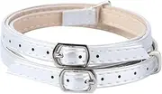 [CLISPEED] 1pair Anti-drop Shoelaces High Heel Shoe Straps Heel Protectors for High Heels Heel Straps for Women Shoes for Women Heel Buckle Detachable Adults Grip Size Faux High-end Silver
