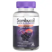 Sambucol, Black Elderberry, Advanced Immune Gummies + Vitamin C + Zinc, 60 Gummies
