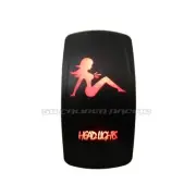 Red "Head Lights Design" Rocker Switch Moomba Nautique Epic Sea-Doo Supra Boat