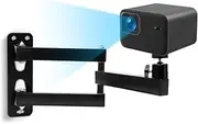 Tutamaz Wall Mount, Foldable Projector Mount, 360° Rotatable Projector Holder, Adjustable Angle Projector Stand, Metal Wall Ceiling Mount for Projector Cameras Wall Office