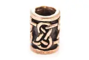 Dvalin Celtic Knot Hair Bead & Beard Bead Bronze Jewellery - New