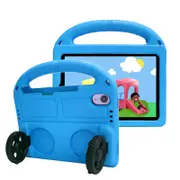 Wheel iPad Case For iPad Mini 6 Shockproof Stand Cover With Handle Stand-Blue