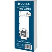 Lathem Model 700E Clock Single Sided Time Cards (e17100)