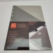 ARC Pocket Poly Dividers 2-Pack Model #20017 Customizable Notebook System NEW
