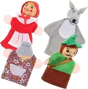 KONTONTY 4Pcs Animal Hand Finger Puppets Cute Puppet for Storytelling Educational Play and Imaginative Fun