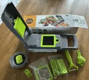 Kitchen Ideas 16 Piece Veggie Slicer To Slice, Dice & Grate Food - New In Box