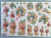 A4 DECOUPAGE/PAPER TOLE Sheetsfor Cardmaking, Mireille X 462, Robin & Birds
