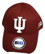 Big By J. America Mens Indiana Hoosiers Strap-Back Hat Cap New