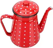 HOLIDYOYO Narrow-Mouth Enamel Pot Tea Kettle Coffee Pot Cold Water Kettle Modern Design 1.5l Practical for Friends