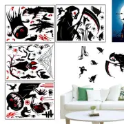 Halloween Window Stickers 4X Electrostatic Double-Sided Decal Spooky standard