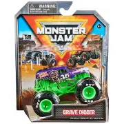 , Official Grave Digger Monster Truck, Die-Cast Vehicle, 1:64 Scale, Kids Toy...