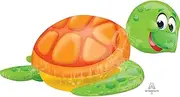 Anagram UltraShape Silly Sea Turtle P40 Foil Balloon, Multicolour