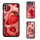 whimsical strawberry art For iPhone XS 11 12 13 14 15 16 Pro Max Shockproof Case
