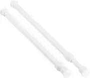 KXLIFE 2 Pack Small Spring Tension Curtain Rod 12 to 20 Inch, Thin Tension Rod N