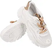 [WRITWAA] Women's Breathable Running Shoes Dad Sneakers Comfortable Exercise Shoes Fashionable Outdoor Footwear Size 36