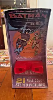 1966 BATMAN TRU-VUE MAGIC EYES VIEWER FACTORY SEALED W/ STORY SET!