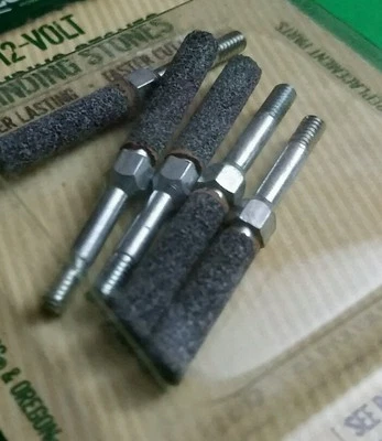 13/64 5 PACK CHAINSAW SHARPENING STONE THREADED FITS GRANBERG 12V FOR .325 CHAIN