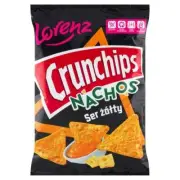 LORENZ - CRUNCHIPS NACHOS - CHEESE FLAVOUR - 190G - DIP SAUCE CORN SNACKS