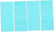 AUTSUPPL 2sets Clay Texture Impression Mat DIY Mats for Polymer Clay Moulds Cutters 6pcs*2