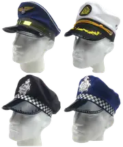 Police Officer Captain HAT Pilot Cop Navy Sailor Costume
