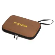 Table Tennis Racket Case Ping Pong Paddle Case Cover Bag Square, Wood Color