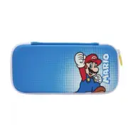 Super Mario Pop Art Slim Carrying Case for Nintendo Switch Lightweight Zip, Blue