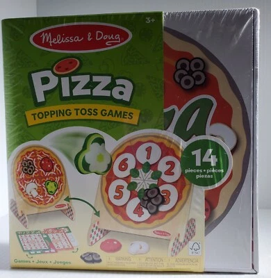 Melissa & and Doug Wooden Double-Sided Pizza Topping Toss Bean Bag Target Game
