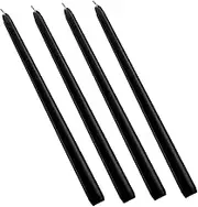 GARVALON 4pcs Unscented Taper Candles Paraffin Wax Candles with Wick for Dinner Weddings Parties Home Decor Hour Burn Elegant Design