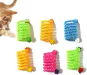 IUHKBH Cat Springs, 6 PCS Colorful Springs Cat Toys Interactive Cat Toy Plastic