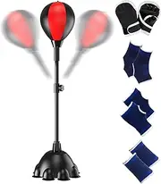Reflex Punching Bag - Punching Bag with Stand Height Adjustable | Reaction Target Height Adjustable Freestanding Equipment for Anti Stress Fitness Training Outdoor