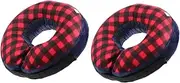 minkissy 2pcs Elizabeth Collar Dog Cones for Medium Dogs Soft Inflatable Dog Cone After Surgery Dog Inflatable Recovery Collar Dog Cone Collar Dog Donut Collar Supplies Pet Cloth