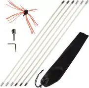 Chimney Cleaning Brush Fireplace Flue Sweep Whip Cleaner Tools 20 Feet Rotary Sy