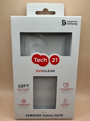 Tech21 Evo Clear Multi-Drop Protection Case for Samsung Galaxy S23 FE NEW