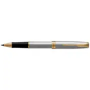 Parker Sonnet Rollerball Pen Stainless Steel Gold Trim