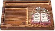 Admin Squad Gifts, Wooden Sticky Note Holder for Administrative Staff, Appreciation Gift for Office Team, Graduation, Back to School Desk Organizer YCB132